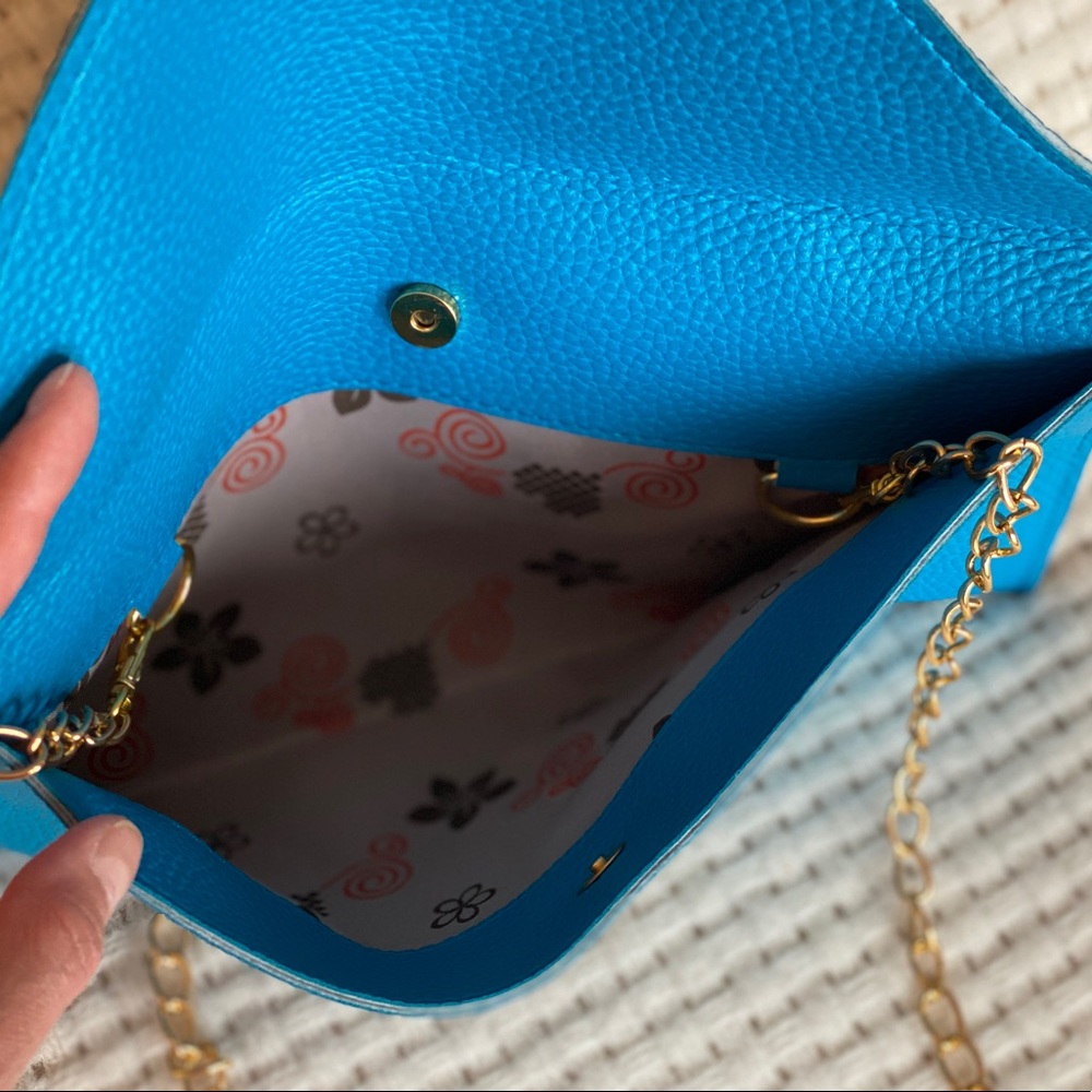 Blue Shoulder pouch/ bag
